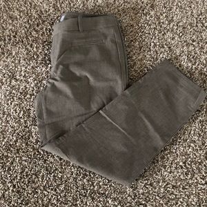 Gap Brown Plaid Slim Cropped Pants
